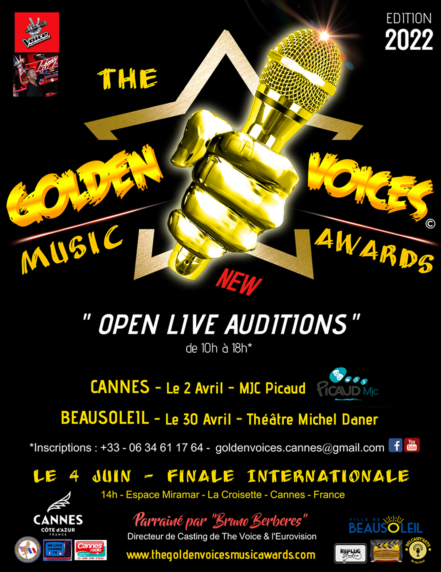 THE GOLDEN VOICES AWARDS 2022 : LES AUDITIONS